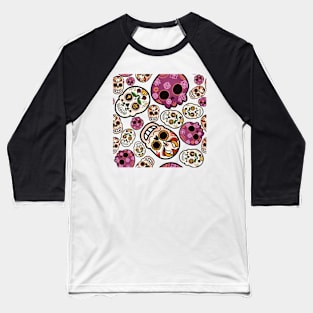 Mexican skulls in comic version Baseball T-Shirt